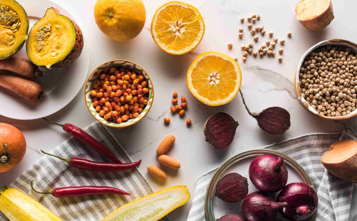 Fresh ingredients that make up a great diner in Vista